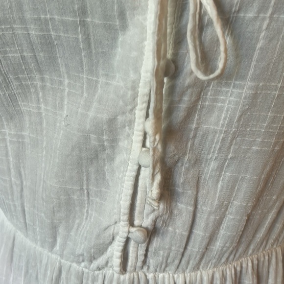 Joe Fresh Cotton Blend Tiered Lightweight Long Sleeves Summer Midi Dress - Picture 7 of 14